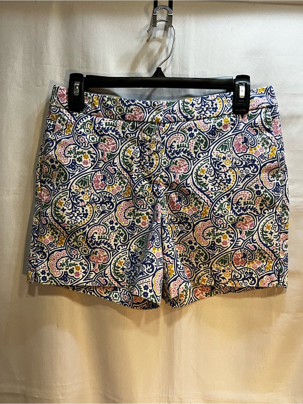 Boden Richmond Paisley Floral Print Textured Shorts Size 6